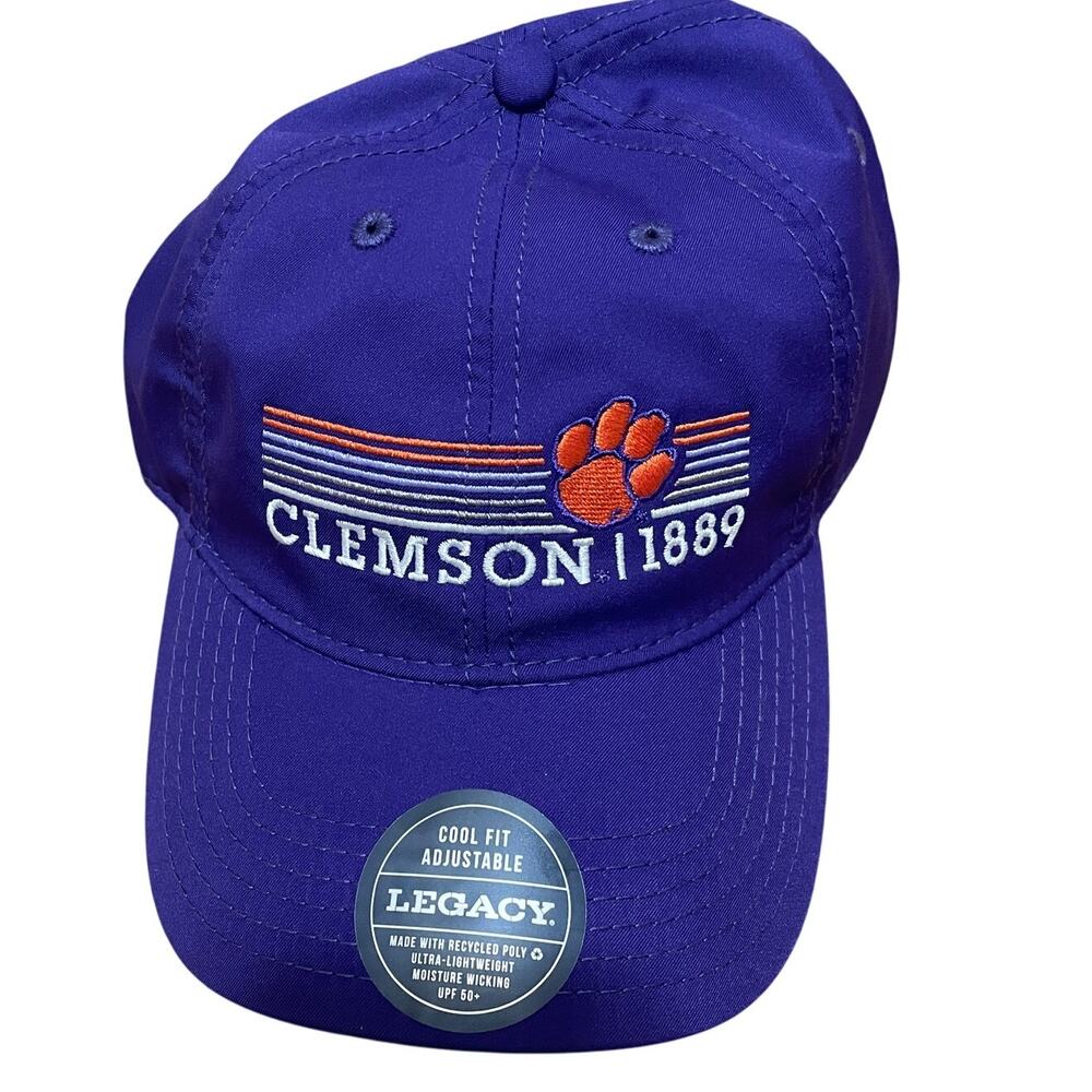Clemson Tigers Legacy Purple Adjustable Hat‎ Cap College NCAA Football 1889